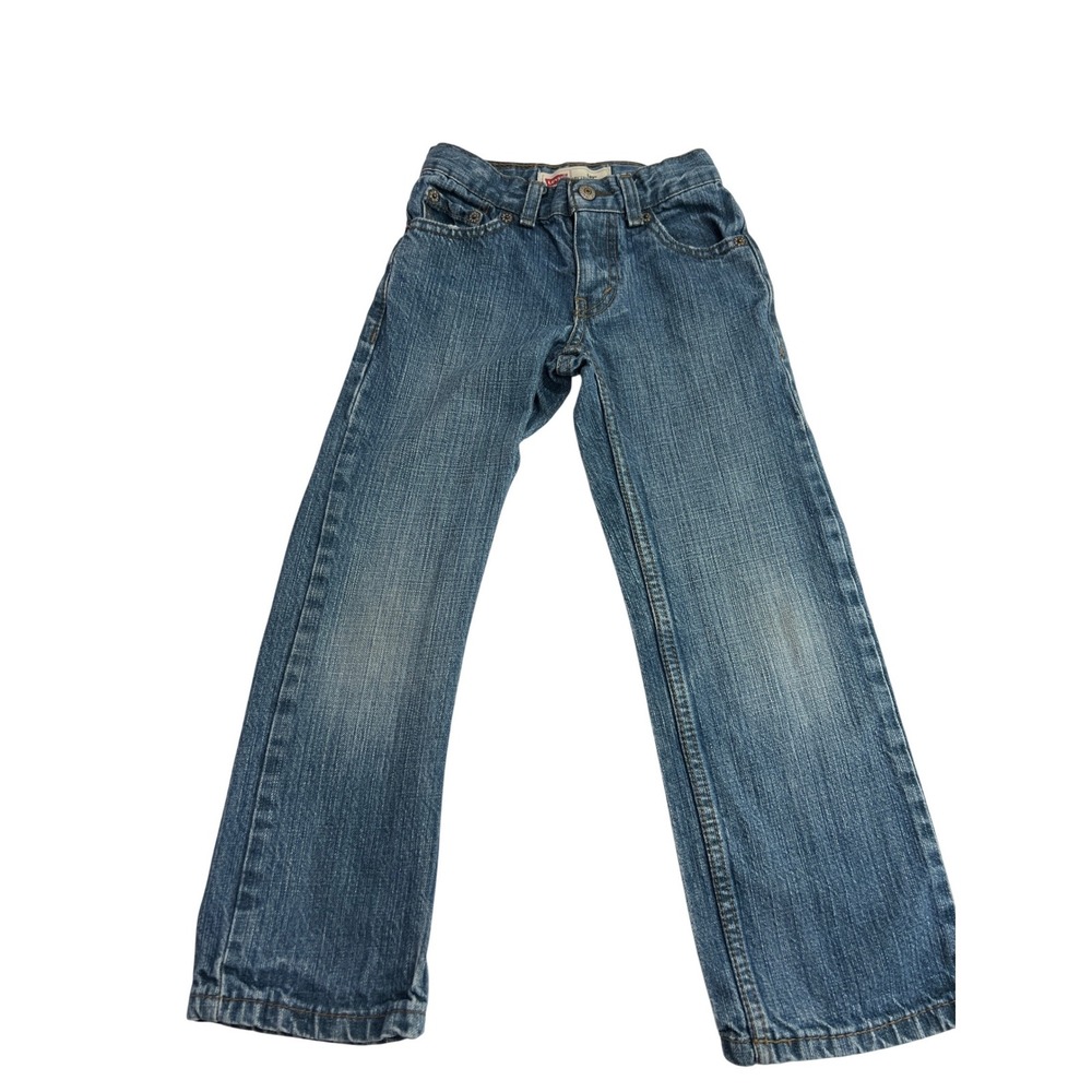 Levis 549 Relaxed Straight Jeans Kids Size 6 Slim Wash Blue Denim Pants A22